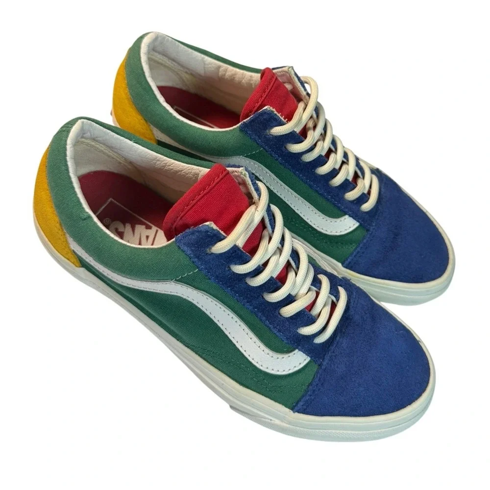 Vans Old Skool Yacht Club Colorblock Sneakers Unisex Men 5.5 Wmn 7 Canvas Suede